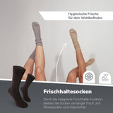 Anti-Zecken & Mückenschutz Socken – Braun / 1 Paar