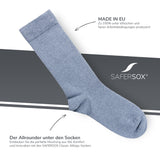 SAFERSOX Originals – Hellblau meliert / 1 Paar