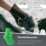 Anti-Zecken & Mückenschutz Sportsocken – Grasgrün / 3 Paar